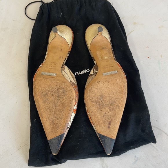 Dolce & Gabbana Canvas Mules Size 36 1/2 - Picture 6 of 7